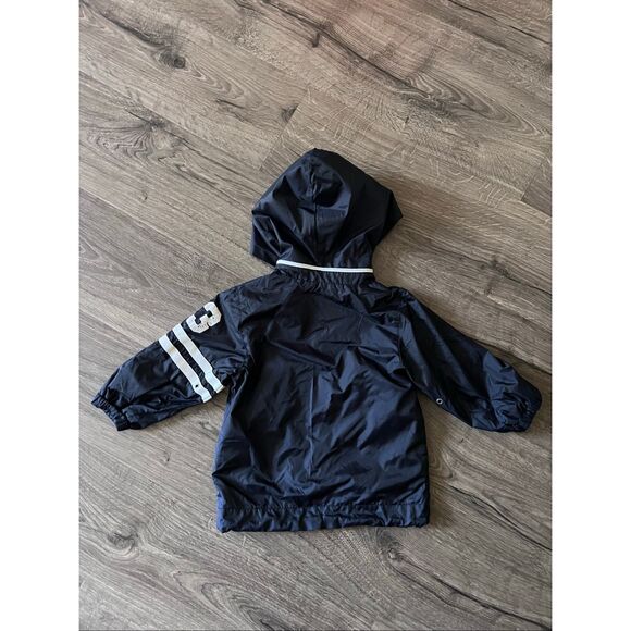 The Children's Place  Varsity Pro Jacket Long Sleeve Zip Up Navy Blue size 4T - Picture 2 of 6